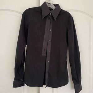 dolce & gabbana black button down